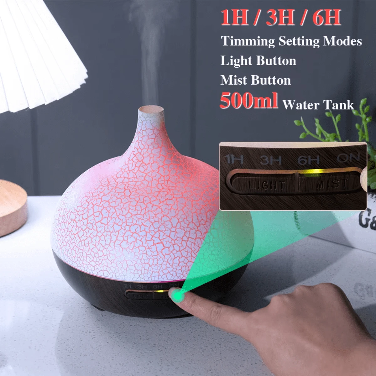 Air Humidifiers Fragrance Essential Oils Diffuser With Remote Control