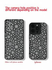 Ốp lưng điện thoại chống rơi họa tiết bông tuyết toàn màn hình có cạnh thẳng được đục lỗ chính xác tương thích với iPhone P14 Pro Max, P13, P11, P12, XR, 7/8, GES2, XS, P15, P16, P16 Pro, S24, A03s, A03 Core, A04, A12, A13, A14, A21s, A22, A23, A24, A32, A33 A34, A51, A52, A53, A54, A71, A72, A73, S20 FE, S21, S22, Redmi 9, 9A, 10A, 10C, Redmi Note 9, 10, 11, 12, 12C - Nhiều màu - Xem 6