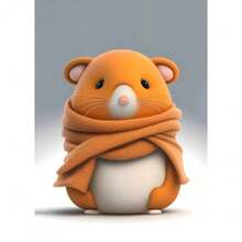 1pc Rodents Family 3D Lovely Plush Animals Hamster Squirrel Posters And Wall Art Picture Prints Canvas Printing Kid Room Home Decor No Frame - Multicolor - View 29