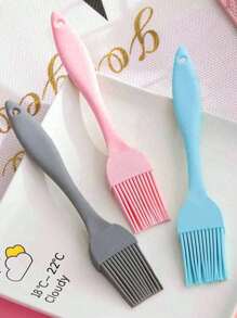 5 件装硅胶烧烤油刷厨房煎饼酱刷，耐热防污，用于在肉和烤架上刷油，在香肠、甜点、火鸡、家庭烘焙上刷黄油酱 - 彩色 - 查看 1