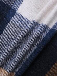 2 szt. Chłopięca gruba krata Patchworkowa kurtka z sztruksowymi spodniami Outdoor Casual Outfits