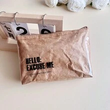 1 túi đựng đồ trang điểm xách tay dung tích lớn bằng giấy TYVEK sang trọng cổ điển, chống thấm nước - Nhiều màu - Xem 14