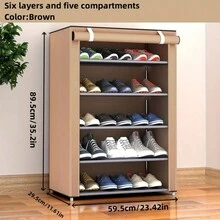 1 peça de sapateira de entrada, organizador de sapatos de corredor de 23,62 polegadas de largura para sala de estar, banheiro, corredor, sapateira de vários níveis que economiza espaço - estrutura de metal à prova de poeira, adequada para casa e dormitórios (montagem necessária)