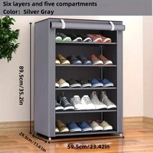 1 peça de sapateira de entrada, organizador de sapatos de corredor de 23,62 polegadas de largura para sala de estar, banheiro, corredor, sapateira de vários níveis que economiza espaço - estrutura de metal à prova de poeira, adequada para casa e dormitórios (montagem necessária)