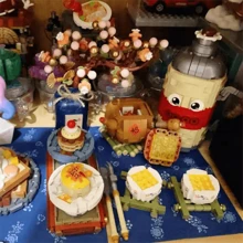 LOZ 中华饮食文化积木迷你套装，红膏大闸蟹，小龙虾，煮茶积木玩具，适合儿童和成人，适合男孩和女孩的创意礼物，生日礼物，圣诞礼物，家居装饰，桌面摆件，男孩玩具，儿童玩具，儿童玩具，女孩玩具 - 紅色 - 查看 10