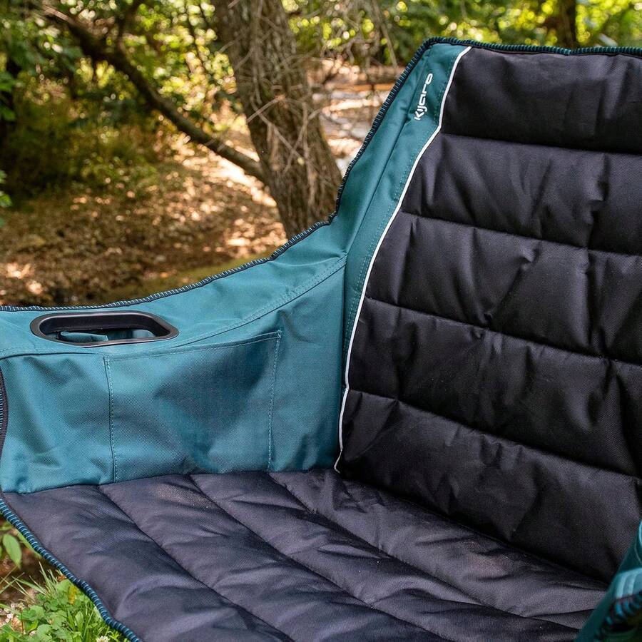 Adult Camping Chair Features Comfortable Quilted Polyester Fabric And