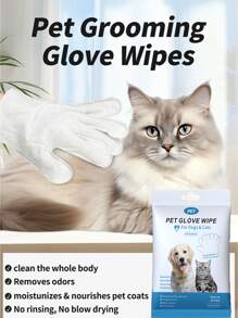 3/1 盒宠物湿巾 - 适用于猫和狗的温和泪痕去除湿巾，宠物眼部/牙齿/耳朵护理必需品，用于清洁宠物耳朵、眼睛、牙齿污垢