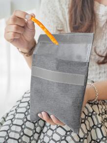 1pc Reusable & Washable Sandwich Food Pouch Bag With Hook And Loop Closure, TPU Material Lunch Bag - Multicolor - View 7