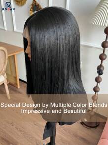 Natural Bob Wig Synthetic 4X1 HD Transparent U Part Lace Wigs HShort Bob Wigs Straight Synthetic Lace Wig With U Part Lace Natural Black