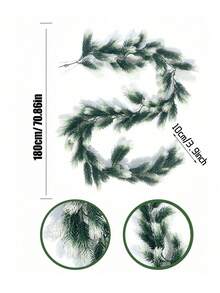 1 Stück Künstlicher Weihnachtsblumen-Kranz, Heimdekoration, Künstliche Tannenzweig-Girlande, geeignet für Weihnachtsdekoration im Wohnzimmer, Raumdekoration, Heimdekoration, Themenfestdekoration, geeignet für Tischdekoration, Festdekoration, Weihnachtsdekoration, Winter