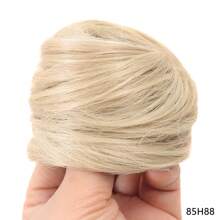 合成发髻女士直发髻发带弹性橡皮筋发髻假发接发发带天然假发 - 彩色 - 查看 14