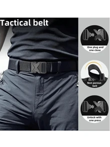 Cintura in vita, accessori per escursionismo - Cintura da lavoro in rete di nylon con fibbia di rilascio rapido resistente, adatta per adolescenti, estiva, casual, all'aperto, atletica o come regali per vacanze, laurea, compleanno o uso quotidiano