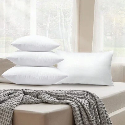 1 件抱枕内衬优质枕套矩形装饰靠垫床沙发沙发 12x20 英寸、枕芯、床上用品、枕芯