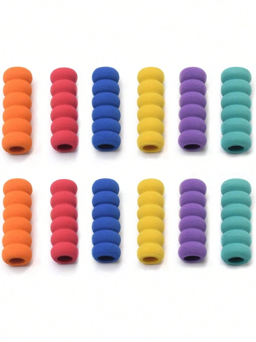 Pencil Holders Writing Aid Pencil Holder For Kids Students,The Pencil Grip The Classics Soft Foam Pencil Grips,Ergonomic Writing Aid For Lefties And Righties,1.6 Inch Long,Assorted Colors,Christmas Gift Ideas,Holiday Gift,Pencil Grip,Pencil,Pencils,Pen Grip,Boys Pencil Case,Kids Pencil Case,Coloring Pencils,Gadgets For Boys,Pencil Organizer,Back To School - Random Colors - View 1