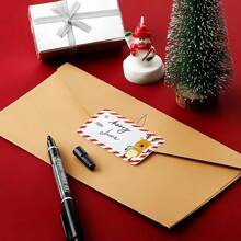 1 Cuộn, 500 Nhãn Dán/Nhãn Dán Ông Già Noel - Dùng Để Trang Trí Quà Tặng Ngày Lễ, Nhãn Quà Giáng Sinh - Quà Giáng Sinh, Đồ Trang Trí Giáng Sinh, Túi Quà Giáng Sinh, Giấy Gói Quà Giáng Sinh, Nhãn Dán - Nhiều màu - Xem 5