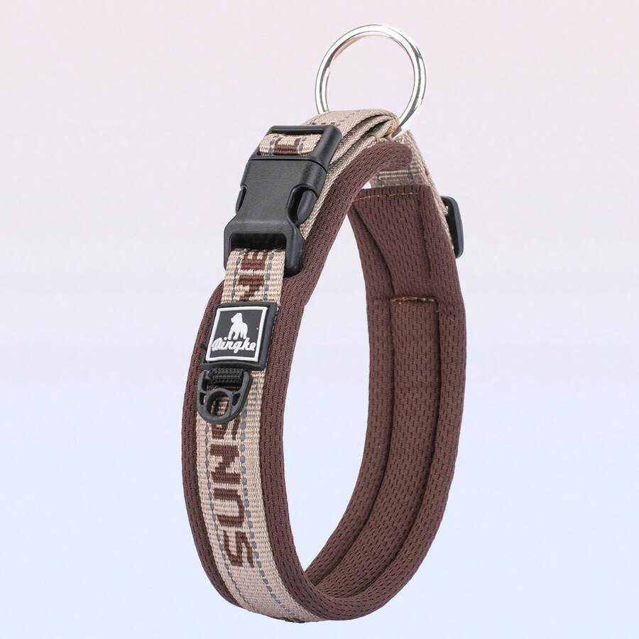 1Pc Adjustable Pet Dog Collar,EyeCatching Color Matching,Soft And