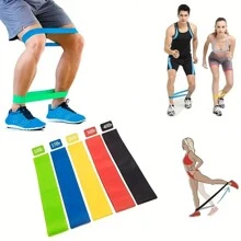 5 Stücke hochwertige Widerstandsbänder, geeignet für Yoga, Pilates und Heimtraining - einfach Ihren Körper stärken und formen