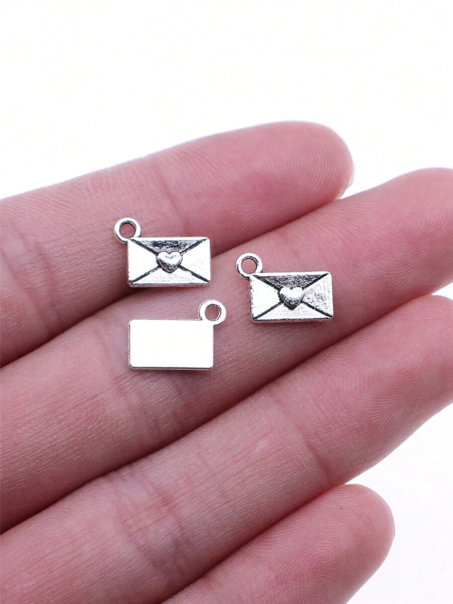40pcs/set Envelope DIY Pendant - Ancient Silver - View 1