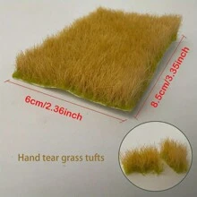 Height 12mm Miniature Grass Strips Model Scene Props Decoration Craft Wheat Field Grass Model For HO Train Scene DIY Model Railway Landscape - As Photo - View 13