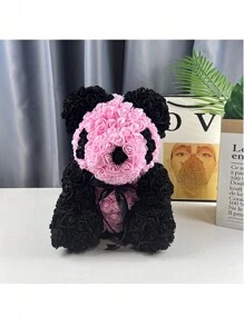 1 件 20 厘米/25 厘米可爱浪漫玫瑰泰迪熊，适合生日、周年纪念日或情人节礼物，送给妈妈、朋友、情人节、礼物