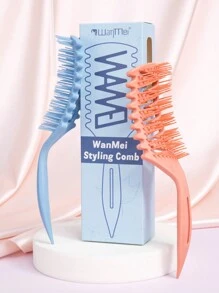 Lược chải tóc có lỗ thông hơi định hình tóc xoăn mới 1/2/3 Lược chải tóc xoăn ướt, Lược chải tóc định hình tóc xoăn massage các nút cứng, Gỡ rối cho người da đen, Kéo tóc & Tách tóc xoăn, Dành cho phụ nữ, nam giới, Giảm kéo và Tách tóc xoăn Đóng hộp và Làm quà tặng Ngày của Mẹ, Quà tặng bạn bè/gia đình cho bạn gái - Nhiều màu - Xem 7