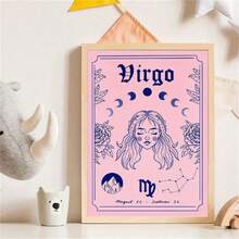 1 tấm áp phích vải canvas, cung hoàng đạo Thiên Bình, cung hoàng đạo Nhân Mã, cung hoàng đạo Kim Ngưu, cung hoàng đạo Xử Nữ, tranh in nghệ thuật chiêm tinh, đồ trang trí tường Boho, tranh in nghệ thuật tường phòng khách, đồ trang trí tường phòng ngủ, đồ trang trí phòng gia đình, (không có khung) - Nhiều màu - Xem 10