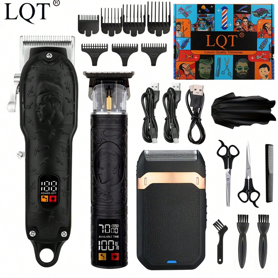 LQT Professional Hair Clipper And Trimmer Set For Men, Cordless
