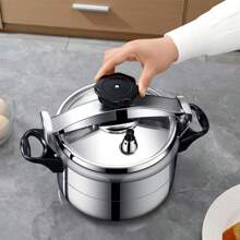 18-28cm Aluminum Alloy High Pressure Cooker, Suitable For Gas Stove & Induction Cooker, Large Size For Family Gathering Seafood Boil