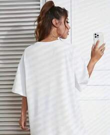 Women's Brooklyn New York T-Shirt Streetwear 100% Cotton - trắng - Xem 2