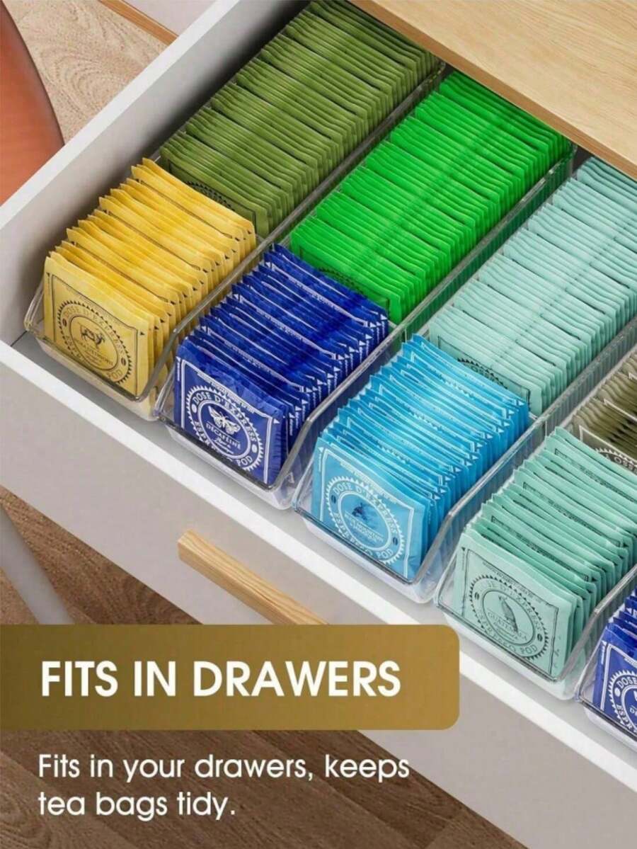 DEFINICE 1pc Tea Bag Organizer Tea Bag Storage Tea Bag Holder Tea Box