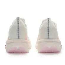 XTEP 2000公里 2.0 女款低帮运动鞋，耐磨轻便旅行鞋，适合日常户外跑步，876218110044 帆白/樱花粉 - 帆白/櫻落粉 - 查看 4