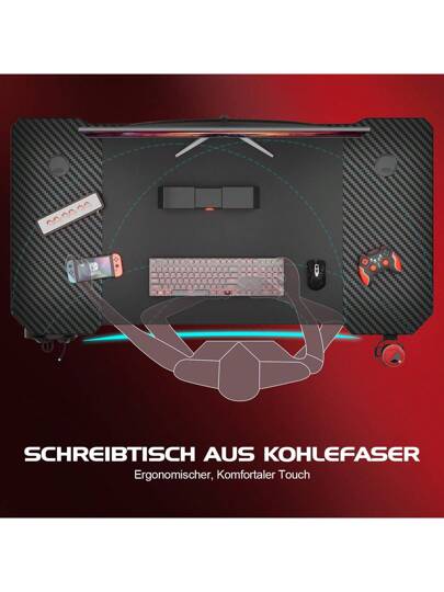 80/120/160CM Gaming Tafel Bureau Computer Gamer PC Work Premium view 5