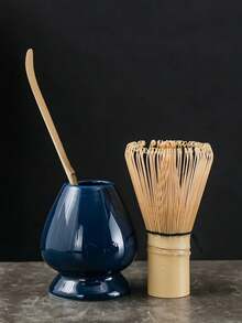 3 件装竹制抹茶搅拌器 (茶筅)、拿铁艺术刷、抹茶勺茶具套装 - 彩色 - 查看 18