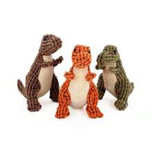 Cats And Dogs Pet Plush Dinosaur Toys Indestructible Plush Dinosaur Chew Toys Squeaky Stuffing Pet Supplies For Small Big Dogs