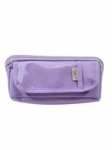 Solid Color Multi Compartment Large Capacity Pencil Case Magnetic Buckle Student Desktop Storage Bag Large Capacity Portable Makeup Bag Birthday Toiletry Bag Gifts Y2K - Multicolor - View 15