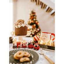 1 tấm áp phích trang trí Giáng sinh năm mới cây thông Noel quà tặng nai sừng tấm bánh gừng người đàn ông vải in áp phích nghệ thuật treo tường trang trí phòng nhà không có khung - Nhiều màu - Xem 10