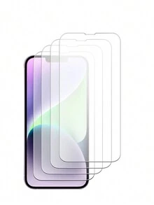 4 件装全屏钢化玻璃屏幕保护膜，边缘覆盖，防指纹，防水，防刮，高灵敏度触摸，9H 硬度防碎，兼容 iPhone - 無色 - 查看 28