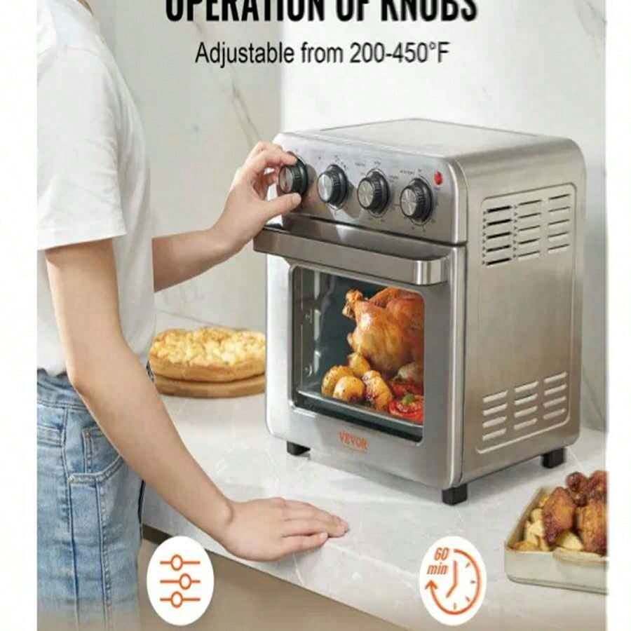 VEVOR 7IN1 Air Fryer Toaster Oven, 18L Convection Oven, 1700W