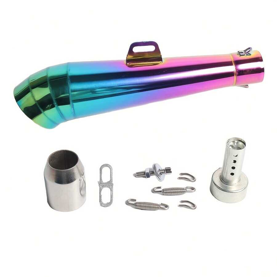 1pc 51mm Diameter Stainless Steel Universal Motorcycle Exhaust Pipe