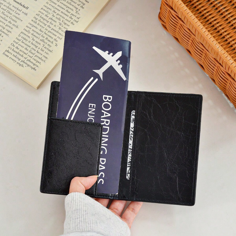 INS Style Cartoon Dog Passport Holder Cute & Personality Passport