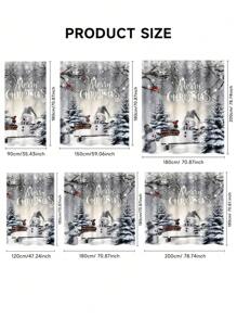 1/2/3/4 Pieces Christmas Collection Shower Curtain, Cute Snowman Woven Shower Curtain, Bathroom Non-Slip Mat, Toilet U-Mat, Toilet Lid Cover Mat, Bathroom Complete Set, Modern Waterproof Bathroom Decoration, Comes With 12 Hooks And A Shower Ball, Multiple Sizes Available Back To School