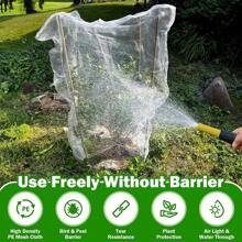 1/2 Packs Garden Mesh Netting For Plants, Insect Bird Netting Pest Barrier Bag With Drawstring, Tomato Protective Cover Fruits Tree Blueberry Bush Netting Cover Bag Protection For Vegetables ﻿ - White - View 10