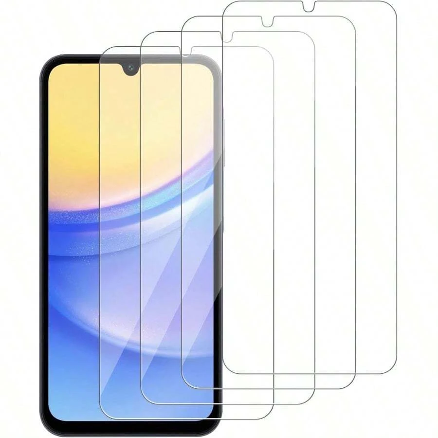 [4 Packs] ICsapr Glass Screen Protector Compatible For Galaxy A15 5G