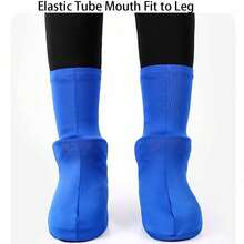 1双户外运动沙漠鞋套高筒重复使用防沙鞋套弹力便携式海边沙滩脚套 - 彩色 - 查看 5