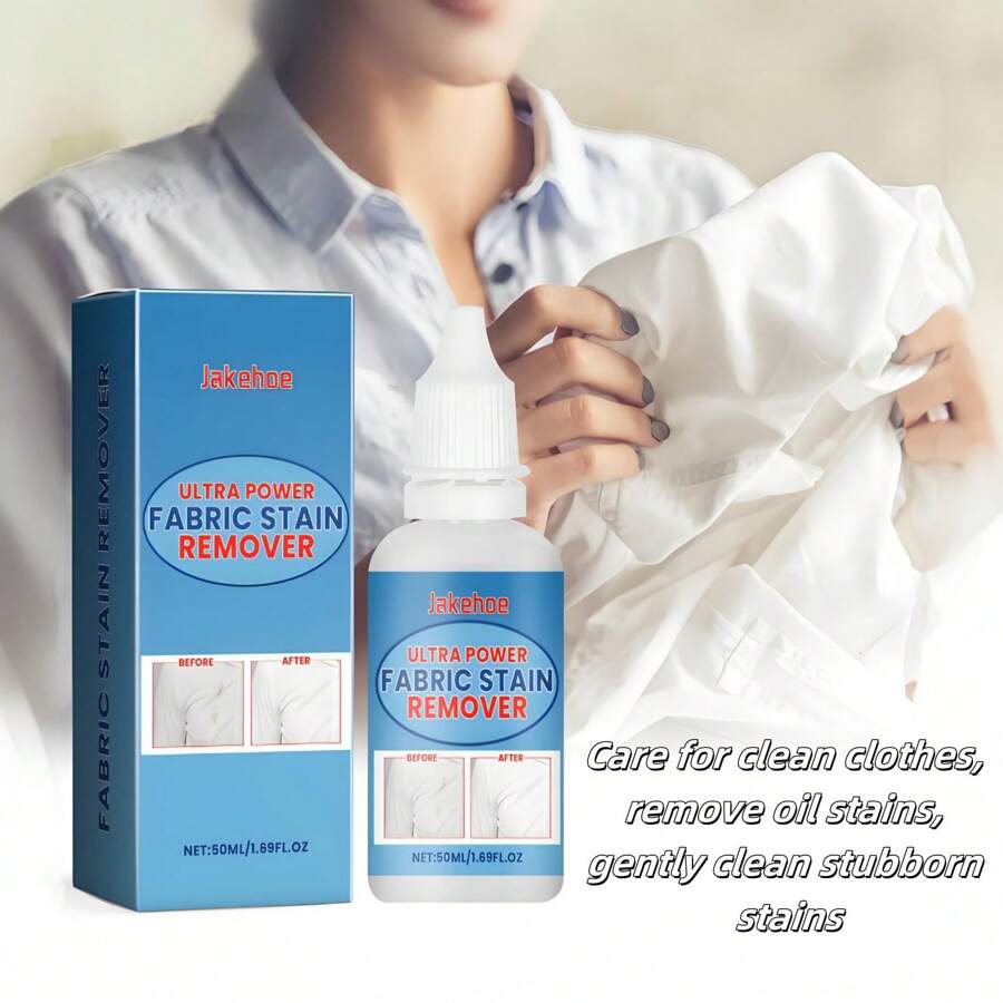 Multi In One Fabric Stain Remover Cares For Clean Clothes, Removes Oil