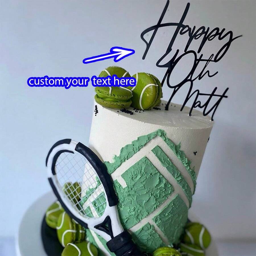 Customized Cake Decorations, Happy Birthday Cake Decorations, Customized Acrylic, Suitable For Any Occasion, Birthday, Anniversary Blessing, Family And Friend Gatherings, Personalized Customization