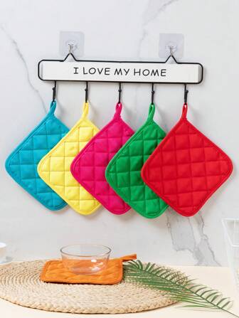 2 قطعة/4 قطع/6 قطع وسادة مقاومة للحرارة، مناسبة للأطباق أو الأوعية التي تخرج من الميكروويف، تمنع الحروق على الموائد والمفارش