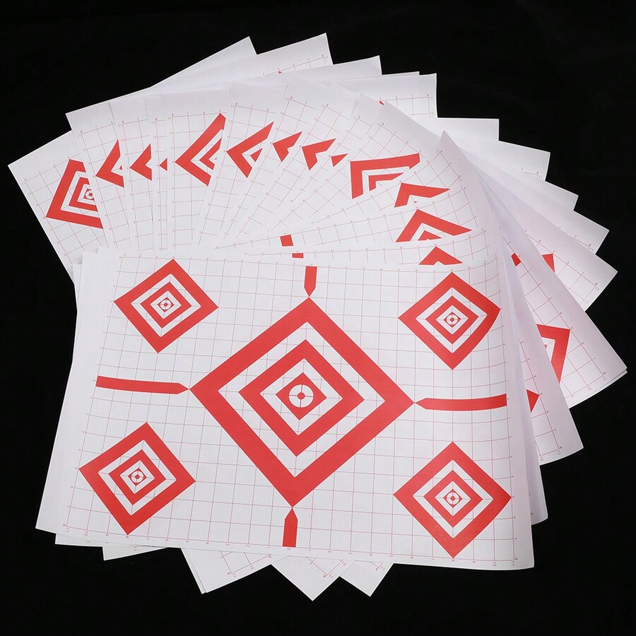 10pcs Archery Targets Paper For Outdoor Hunting & Shooting Practice To