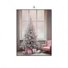 YIKES 1 pièce Père Noël Veille de Noël Privée Bonhomme de neige Cadeau de Noël Flocon de neige Rose Mode Murale Affiche Nordique Décoration de chambre Chambre de fille Suspension Tête de lit Peinture sans cadre