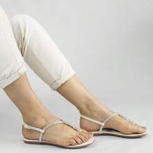 ZATTA Keyla Curled Toe Flats - 白色 - 查看 4
